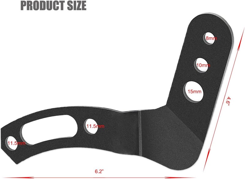 DarSeity 30"-32" Upper Roof Straight Curved Light Bar Mounting Brackets for Polaris RZR 800 900 1000, No Drilling Required (30-32inch Light Bracket) - Image 3